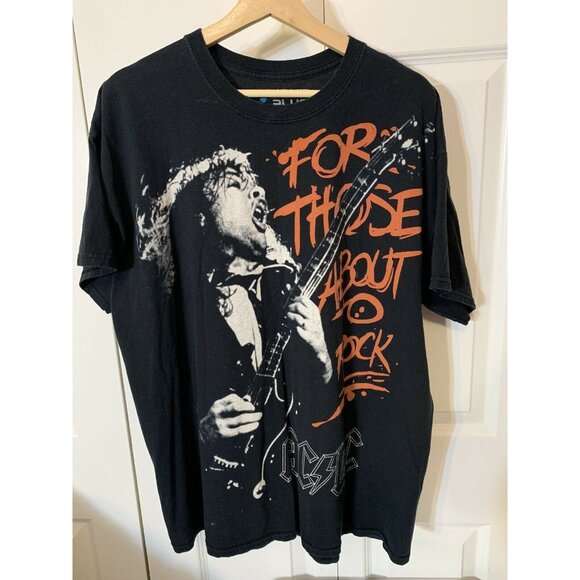 AC/DC Liquid Blue T Shirt Men’s Sz XL For Those About To Rock ANGUS YOU… - Picture 3 of 8